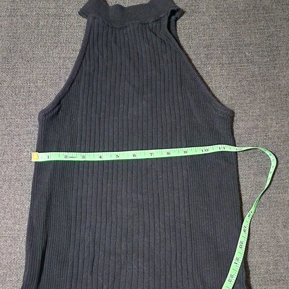 Mock turtleneck, black, knit - Picture 1 of 2